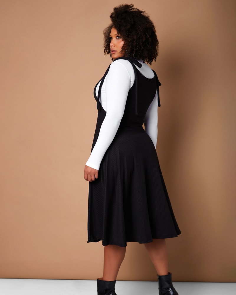 Plus size skater pinafore store dress
